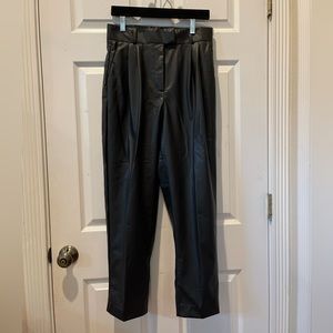 NWT H&M Leather Pleated Pants